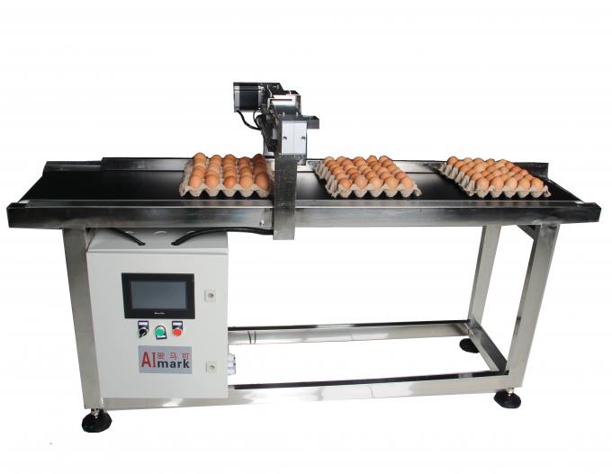 400W Inkjet máy in trứng mã hóa dây chuyền vận chuyển cho ngày trứng in 0