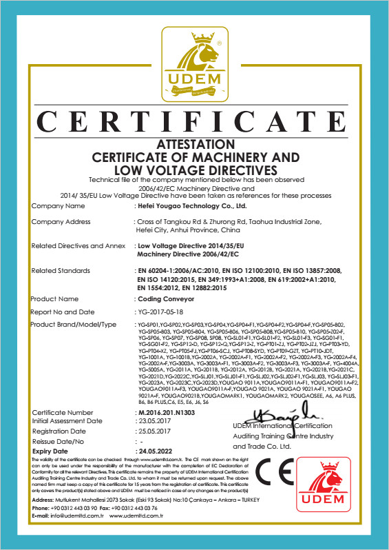 Trung Quốc Hefei Luox Yougao Technology Co., Ltd. Chứng chỉ