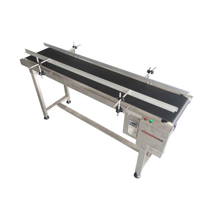 200W Semi Automatic Belt Inkjet Printer Coding Conveyor với biến tần 0